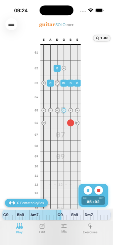 Interactive Fretboard Trainer