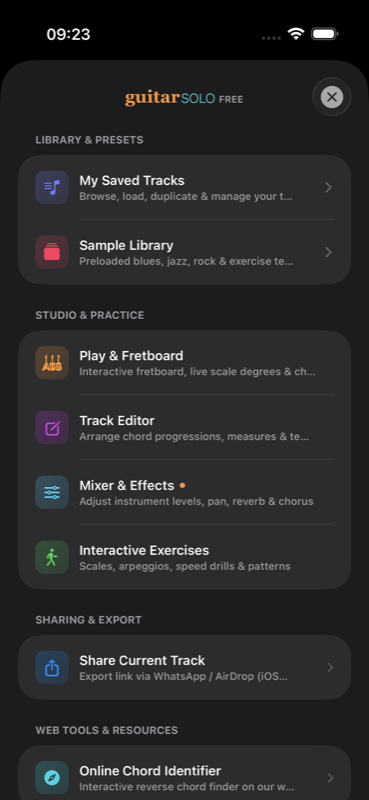 Library and Instant Track Sharing